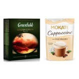 Greenfield черный чай  и Cappuccino
